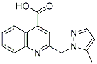 2-(5-METHYL-PYRAZOL-1-YLMETHYL)-QUINOLINE-4-CARBOXYLIC ACID CAS#: 60868-61-3