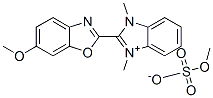 2-(6-methoxybenzoxazol-2-yl)-1,3-dimethyl-1H-benzimidazolium methyl sulphate CAS#: 66371-08-2