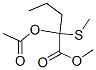 2-Acetyloxy-2-(methylthio)pentanoic acid methyl ester CAS#: 63608-58-2