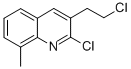 2-CHLORO-3-(2-CHLOROETHYL)-8-METHYLQUINOLINE CAS#: 63742-82-5