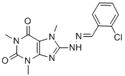 2-Chlorobenzaldehyde (1,3,7-trimethylxanthin-8-yl)hydrazone CAS#: 6299-72-5