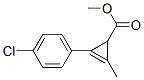 2-Cyclopropene-1-carboxylic acid, 2-methyl-3-(4-chlorophenyl)-, methyl ester CAS#: 69645-14-3