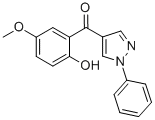 (2-HYDROXY-5-METHOXY-PHENYL)-(1-PHENYL-1H-PYRAZOL-4-YL)-METHANONE CAS#: 68430-94-4