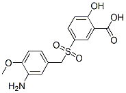 2-Hydroxy-5-(3-amino-4-methoxybenzylsulfonyl)benzoic acid CAS#: 6201-82-7