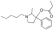 2-Methyl-1-pentyl-3-phenylpyrrolidin-3-ol propionate CAS#: 69552-17-6