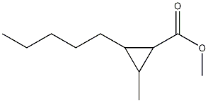 2-Methyl-3-pentylcyclopropanecarboxylic acid methyl ester CAS#: 61452-46-8