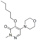 2-Methyl-5-morpholino-4-pentyloxy-3(2H)-pyridazinone CAS#: 69123-83-7