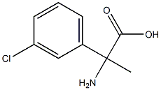 2-amino-2-(3-chlorophenyl)propanoic acid CAS#: 7399-35-1