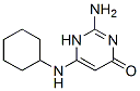2-amino-6-(cyclohexylamino)-1H-pyrimidin-4-one CAS#: 60462-36-4