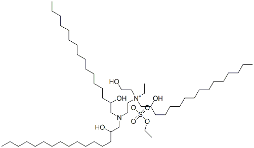 [2-[bis(2-hydroxyhexadecyl)amino]ethyl]ethyl(2-hydroxyethyl)(2-hydroxyhexadecyl)ammonium ethyl sulphate CAS#: 67905-25-3