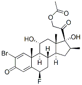 2-bromo-6beta-fluoro-11alpha,17,21-trihydroxy-16beta-methylpregna-1,4-diene-3,20-dione 21-acetate CAS#: 60864-74-6