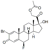 2-bromo-6beta-fluoro-17,21-dihydroxypregna-1,4,9(11)-triene-3,20-dione 21-acetate CAS#: 60864-66-6