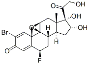 2-bromo-9beta,11beta-epoxy-6beta-fluoro-16alpha,17,21-trihydroxypregna-1,4-diene-3,20-dione CAS#: 60864-70-2