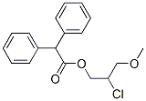 (2-chloro-3-methoxy-propyl) 2,2-diphenylacetate CAS#: 6973-91-7