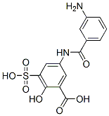 2-hydroxy-3-sulfo-5-(3-aminobenzamido)benzoic acid CAS#: 6201-79-2