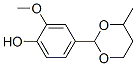 2-methoxy-4-(4-methyl-1,3-dioxan-2-yl)phenol CAS#: 6329-01-7