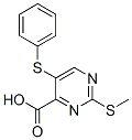 2-methylsulfanyl-5-phenylsulfanyl-pyrimidine-4-carboxylic acid CAS#: 61727-07-9