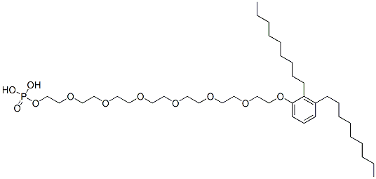 20-(dinonylphenoxy)-3,6,9,12,15,18-hexaoxaicosyl dihydrogen phosphate CAS#: 66172-78-9