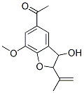2,3-Dihydro-5-acetyl-7-methoxy-2-(1-methylethenyl)benzofuran-3-ol CAS#: 62610-32-6