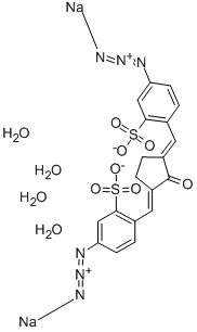 2,5-BIS-(4-AZIDO-2-SULFOBENZYLIDENE)- CYCLOPENTANONE, DISODIUM SALT, TETRAHYDRATE CAS#: 62316-48-7
