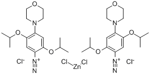 2,5-bis(1-methylethoxy)-4-(morpholino)benzenediazonium tetrachlorozincate (2:1) CAS#: 68413-64-9
