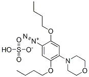 2,5-dibutoxy-4-(morpholin-4-yl)benzenediazonium hydrogen sulphate CAS#: 61813-49-8
