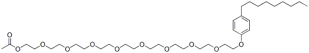 26-(4-nonylphenoxy)-3,6,9,12,15,18,21,24-octaoxahexacosan-1-yl acetate CAS#: 67845-40-3