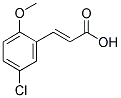 (2E)-3-(5-CHLORO-2-METHOXYPHENYL)ACRYLIC ACID CAS#: 60719-66-6