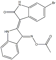 (2'Z,3'E)-6-BROMOINDIRUBIN-3'-ACETOXIME CAS#: 667463-85-6