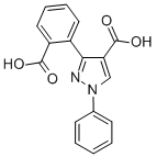3-(2-CARBOXYPHENYL)-1-PHENYL-1H-PYRAZOLE-4-CARBOXYLIC ACID CAS#: 6110-61-8
