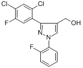 (3-(2,4-DICHLORO-5-FLUOROPHENYL)-1-(2-FLUOROPHENYL)-1H-PYRAZOL-4-YL)METHANOL CAS#: 618441-76-2