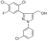 (3-(2,4-DICHLORO-5-FLUOROPHENYL)-1-(3-CHLOROPHENYL)-1H-PYRAZOL-4-YL)METHANOL CAS#: 618441-75-1