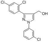 (3-(2,4-DICHLOROPHENYL)-1-(3-CHLOROPHENYL)-1H-PYRAZOL-4-YL)METHANOL CAS#: 618444-50-1