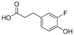3-(3-fluoro-4-hydroxyphenyl)propionic acid CAS#: 69888-91-1