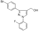 (3-(4-BROMOPHENYL)-1-(2-FLUOROPHENYL)-1H-PYRAZOL-4-YL)METHANOL CAS#: 618441-74-0