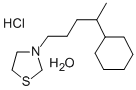 3-(4-Cyclohexylpentyl)thiazolidine hydrochloride hemihydrate CAS#: 69226-55-7