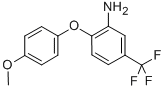 3-AMINO-4-(4-METHOXYPHENOXY)BENZOTRIFLUORIDE CAS#: 62966-74-9