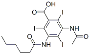 3-Acetylamino-5-(1-oxohexylamino)-2,4,6-triiodobenzoic acid CAS#: 67011-42-1