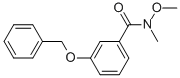 3-(BENZYLOXY)-N-METHOXY-N-METHYLBENZAMIDE CAS#: 615558-47-9