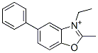 3-Ethyl-2-methyl-5-phenylbenzoxazolium CAS#: 63467-98-1