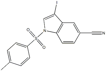 3-Iodo-1-tosyl-1h-indole-5-carbonitrile CAS#: 676273-39-5