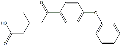 3-METHYL-5-OXO-5-(4-PHENOXYPHENYL)VALERIC ACID CAS#: 64157-56-8