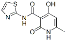 3-Pyridinecarboxamide,1,2-dihydro-4-hydroxy-6-methyl-2-oxo-N-2-thiazolyl- CAS#: 685888-76-0