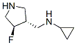 3-Pyrrolidinemethanamine,N-cyclopropyl-4-fluoro-,(3R,4R)-(9CI) CAS#: 604798-71-2