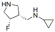 3-Pyrrolidinemethanamine,N-cyclopropyl-4-fluoro-,(3R,4S)-(9CI) CAS#: 604798-54-1