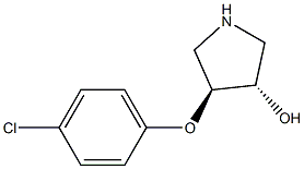 3-Pyrrolidinol, 4-(4-chlorophenoxy)-, trans- CAS#: 565453-25-0