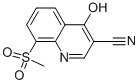 3-Quinolinecarbonitrile, 4-hydroxy-8-(methylsulfonyl)- CAS#: 61338-19-0