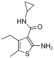 3-Thiophenecarboxamide,2-amino-N-cyclopropyl-4-ethyl-5-methyl-(9CI) CAS#: 590355-64-9