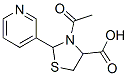 3-acetyl-2-pyridin-3-ylthiazolidine-4-carboxylic acid CAS#: 65897-42-9
