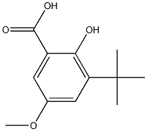 3-tert-butyl-2-hydroxy-5-methoxybenzoic acid CAS#: 6291-15-2